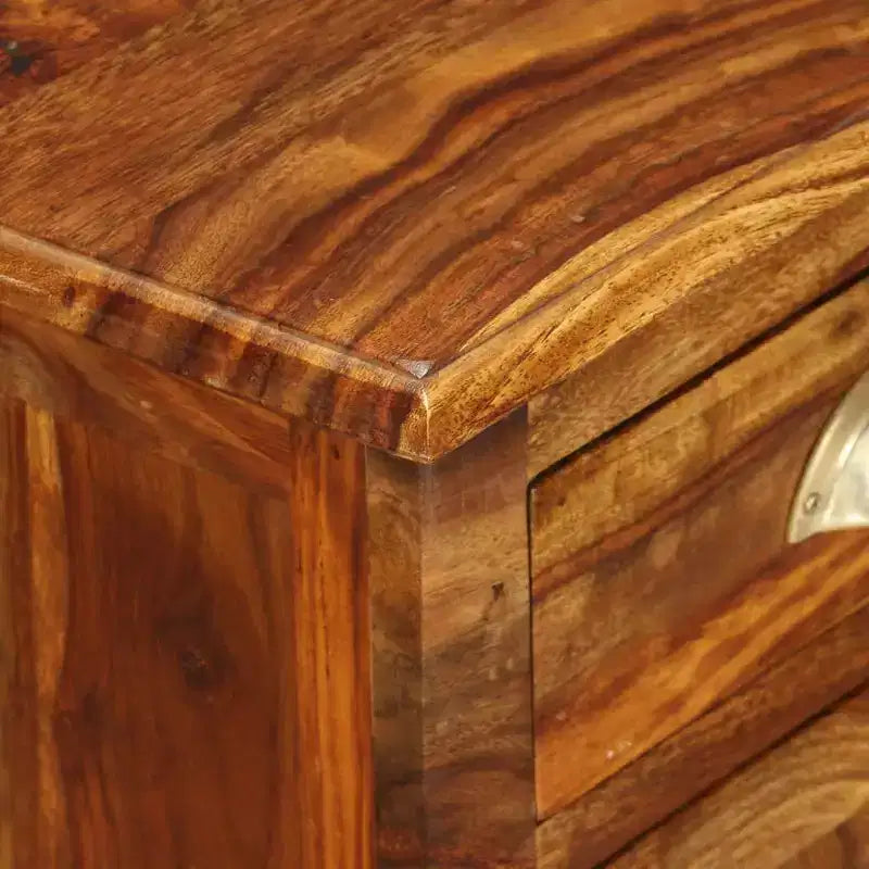 Set di 2 comodini in legno massello di acacia – 40,6 cm A x 30,5 cm L x 40 cm P, 2 anni di garanzia