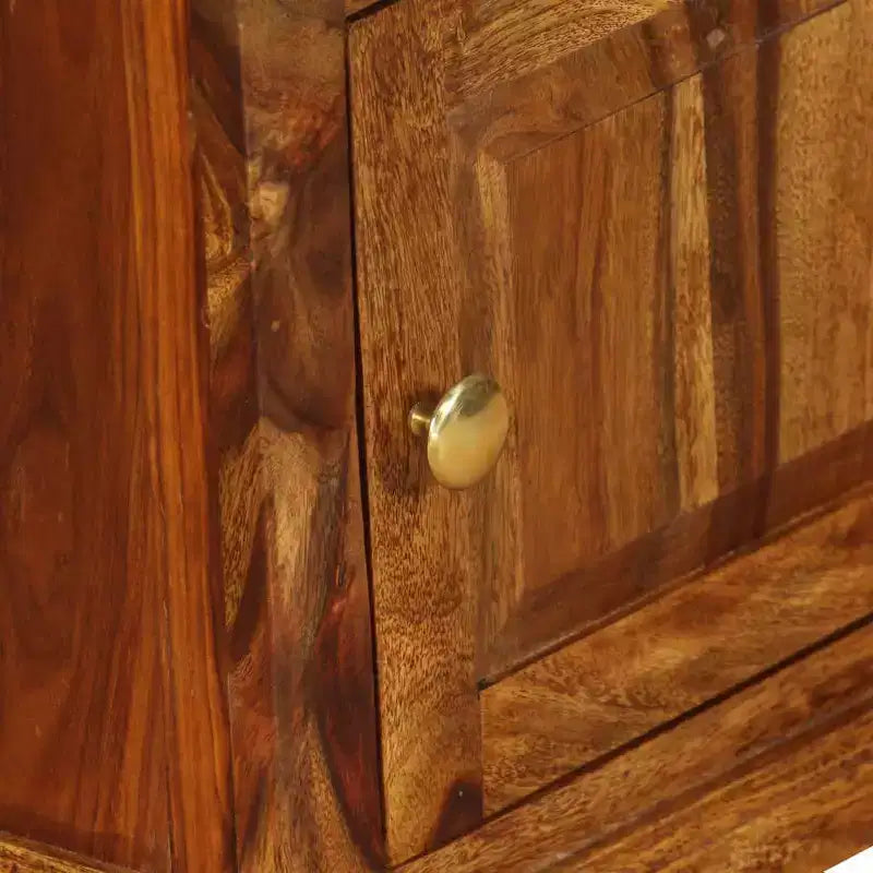 Set di 2 comodini in legno massello di acacia – 40,6 cm A x 30,5 cm L x 40 cm P, 2 anni di garanzia