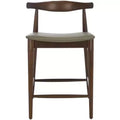 Elbow Counter Stool - BST3302A - Olive/Espresso - Safavieh