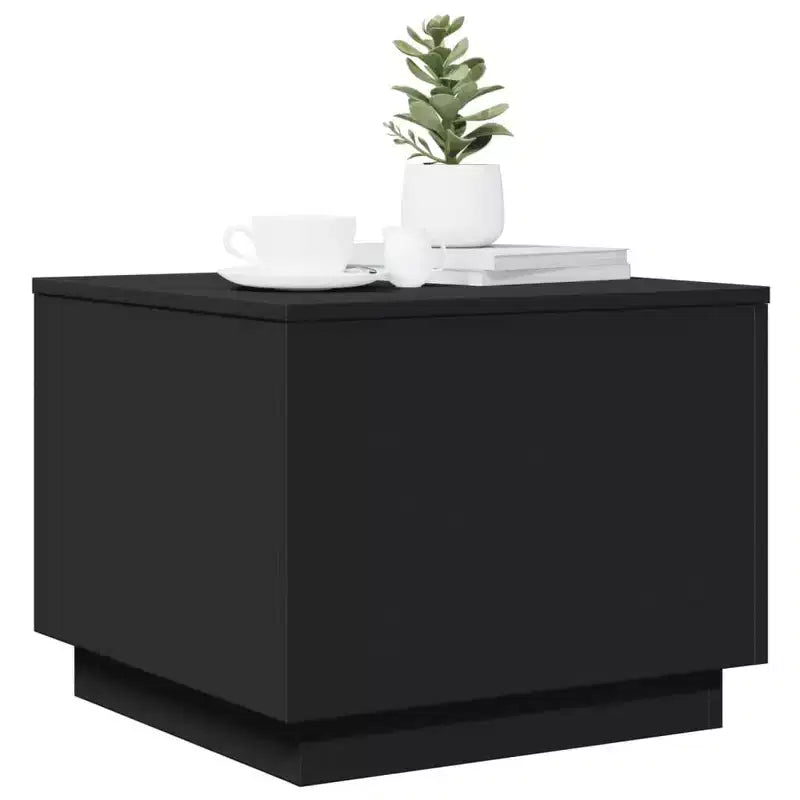 Tavolino da Caffè Bianco in Legno Ingegnerizzato con Luci LED Integrate – Capacità 69,85 kg