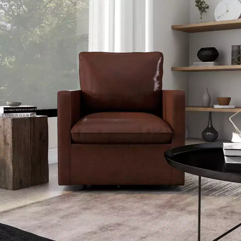 Poltrona Girevole - Similpelle, 89 A x 75 L x 82 P cm, 18 kg