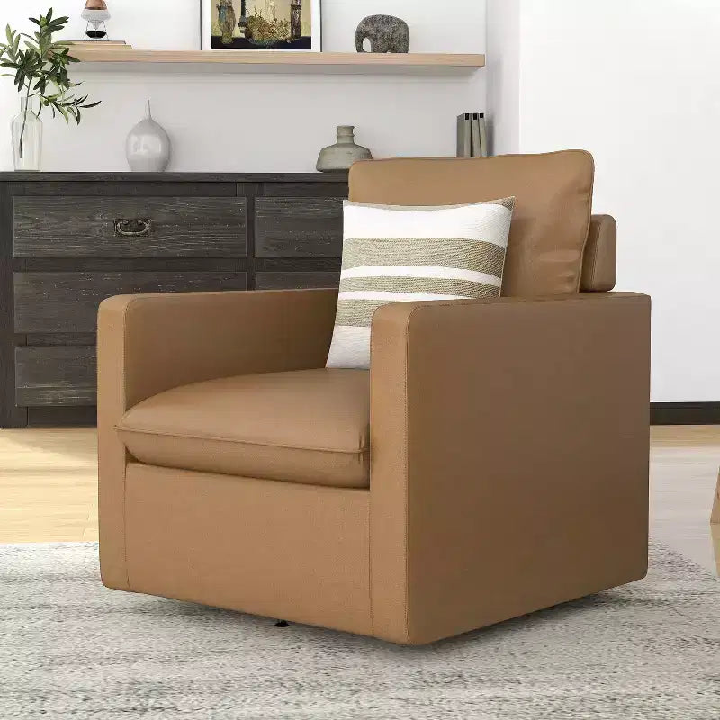 Poltrona Girevole - Similpelle, 89 A x 75 L x 82 P cm, 18 kg