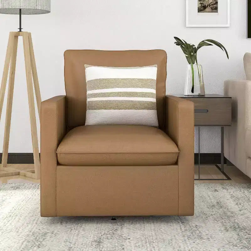 Poltrona Girevole - Similpelle, 89 A x 75 L x 82 P cm, 18 kg