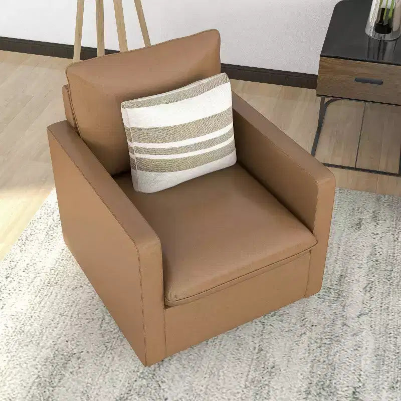 Poltrona Girevole - Similpelle, 89 A x 75 L x 82 P cm, 18 kg