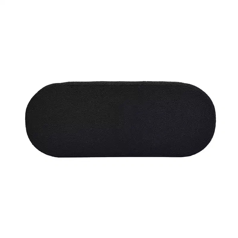 Panca contenitore ovale rivestita da 124 cm – Tessuto Boucle, certificato CARB, 15 kg