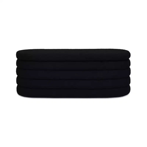 Jennifer Taylor Home Fuji 49 Upholstered Oval Storage Bench